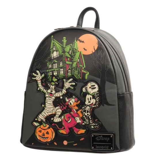 Loungefly Disney 100 Trick or Treaters Glow in the Dark Mini Backpack main image 4